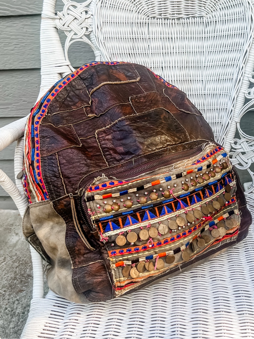 Free People Brown Alameda Backpack Boho Beauty